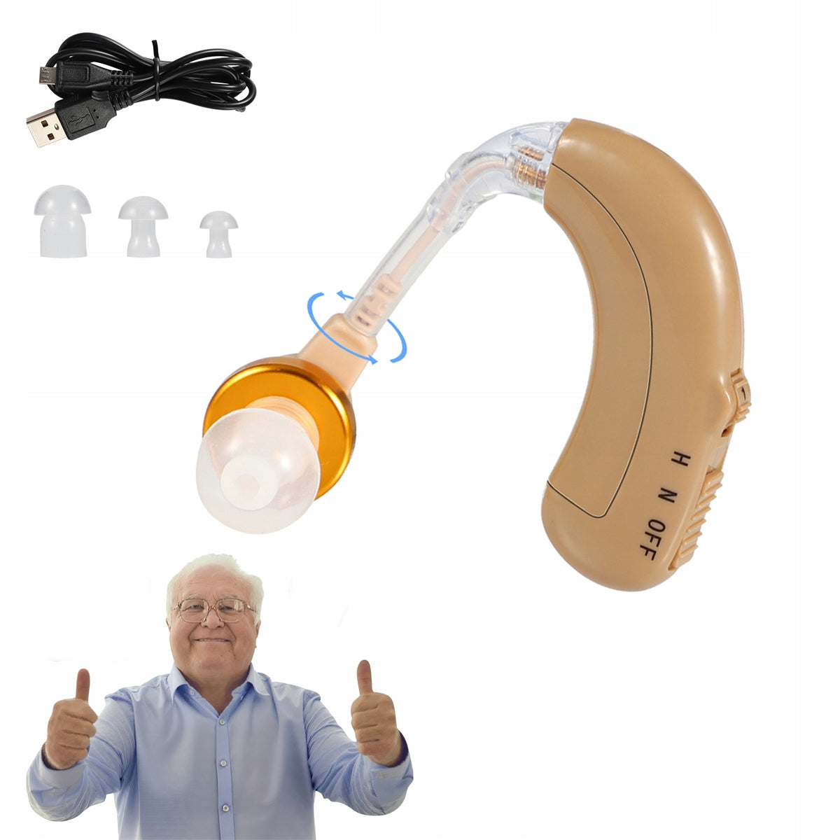 Certified Medical USB Hearing Aid