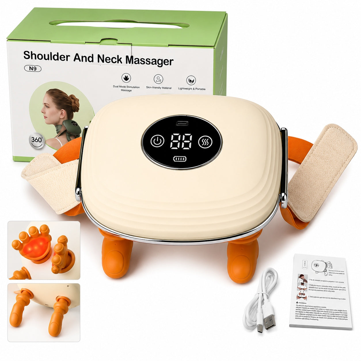 Cervical Spine Massager Portable Neck Massager - Ergonomic