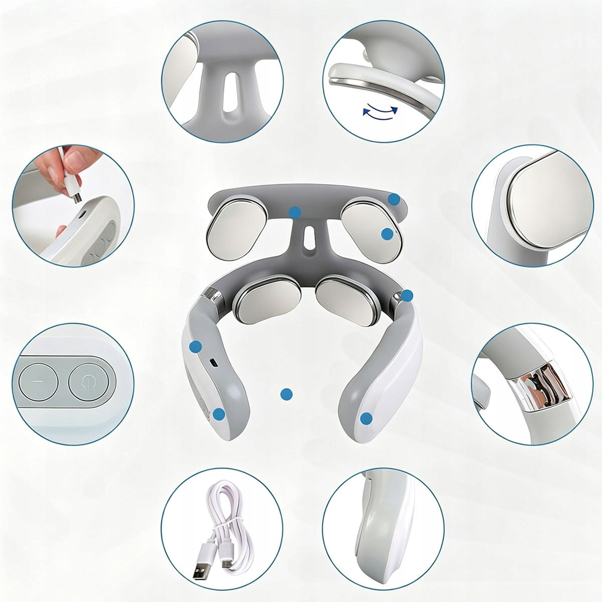 Cervical spine massager, neck massager, vibration massager, massager Packaging status original