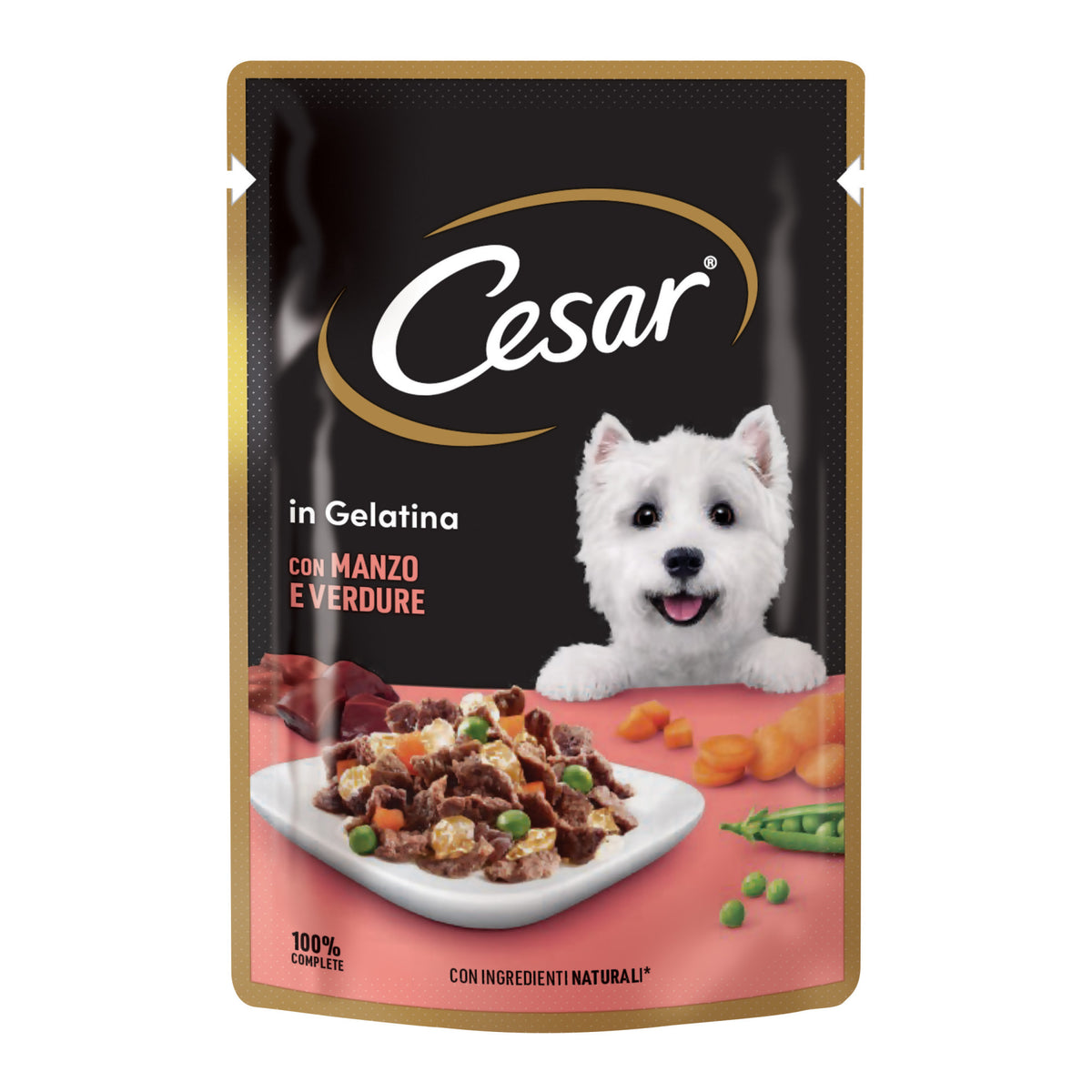 Cesar Sachet for Adult Dogs with Delicate Beef in Jelly 24 x 100 g