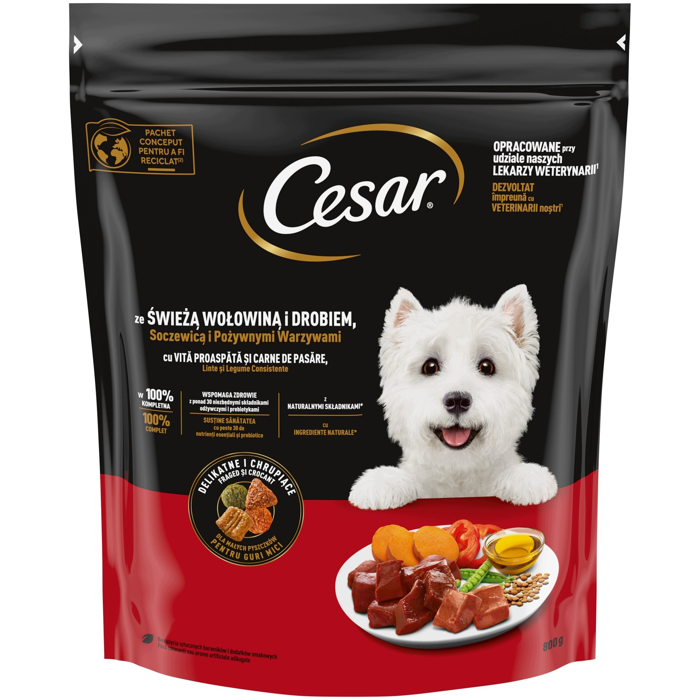 Cesar dry food mix of flavours 800g