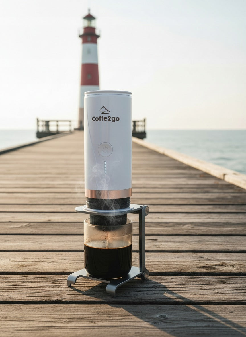 Cestovný prenosný kávovar MOKA GO COFFE2GO PCM90/v02 WHITE Manufacturer code 8582000063510