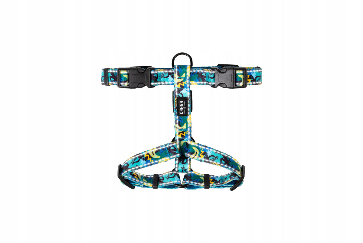 Chaba Walking Harness Guard For Dog | CARNIVAL Pattern | Decorative, Reflective Packaging status original
