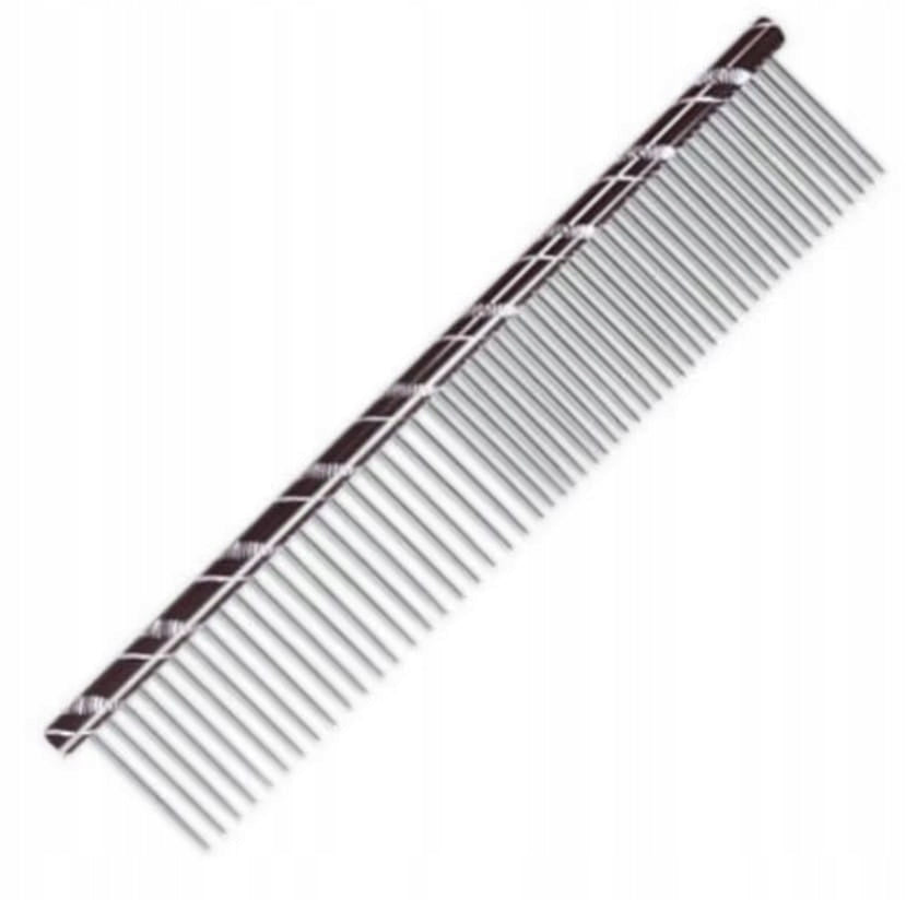 Chadog metal comb 16cm mixed 50/50 black
