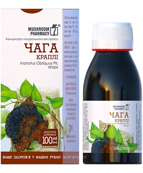 Chaga - liquid concentrate | Huba Brzozowa (Inonotus obliquus) | 100 ml