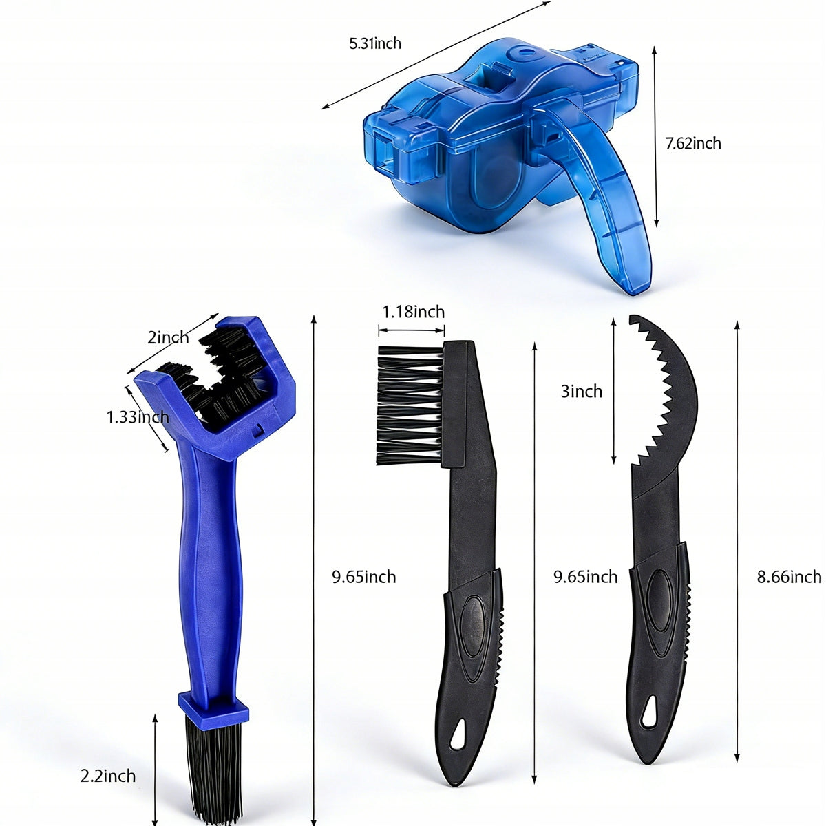 Chain Cleaning Kit + BRUSH AND MACHINE For for chain