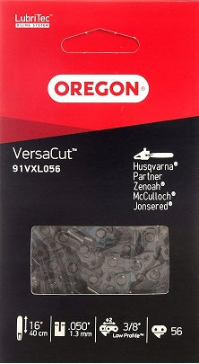 Chain OREGON 40cm 16" 3/8 1,3mm 56 links | Half Chisel VXL Manufacturer code 91VXL056E