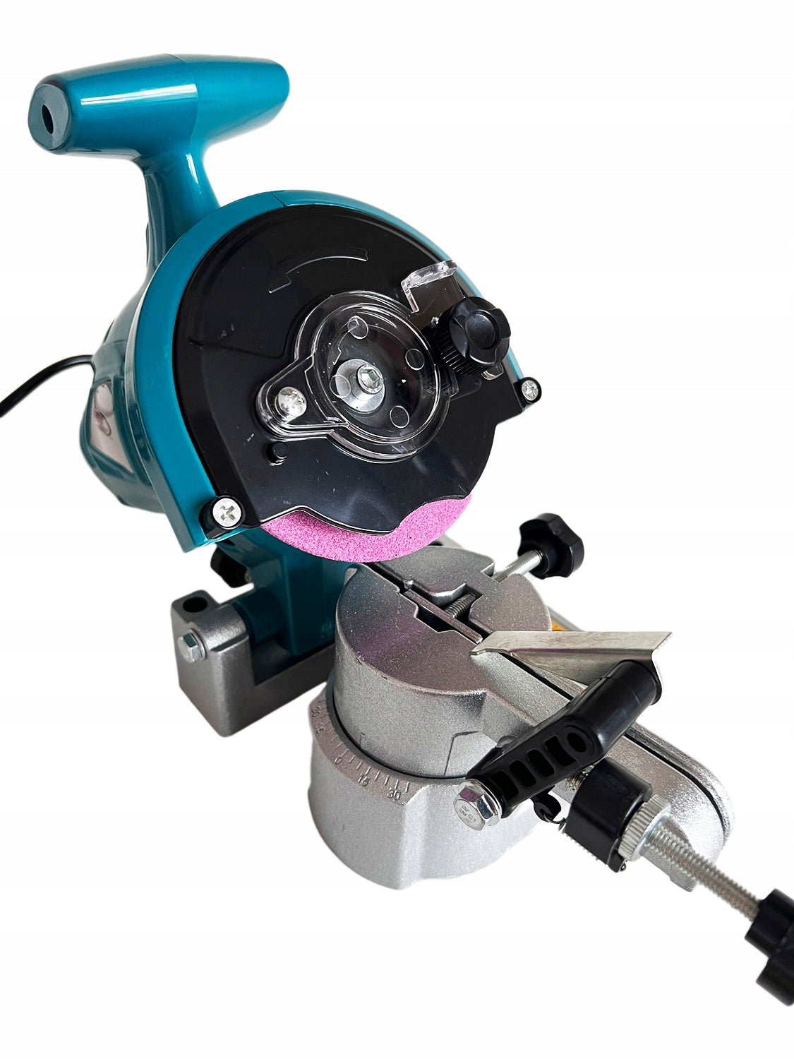Chain Sharpener 800W Electric Metal Base Vise 3 DISCS Packaging status original