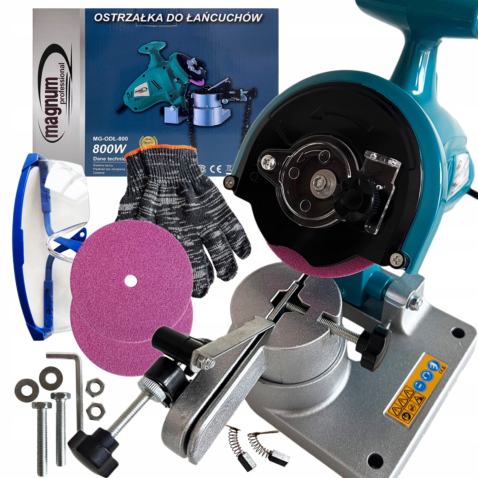 Chain Sharpener 800W Electric Metal Base Vise 3 DISCS