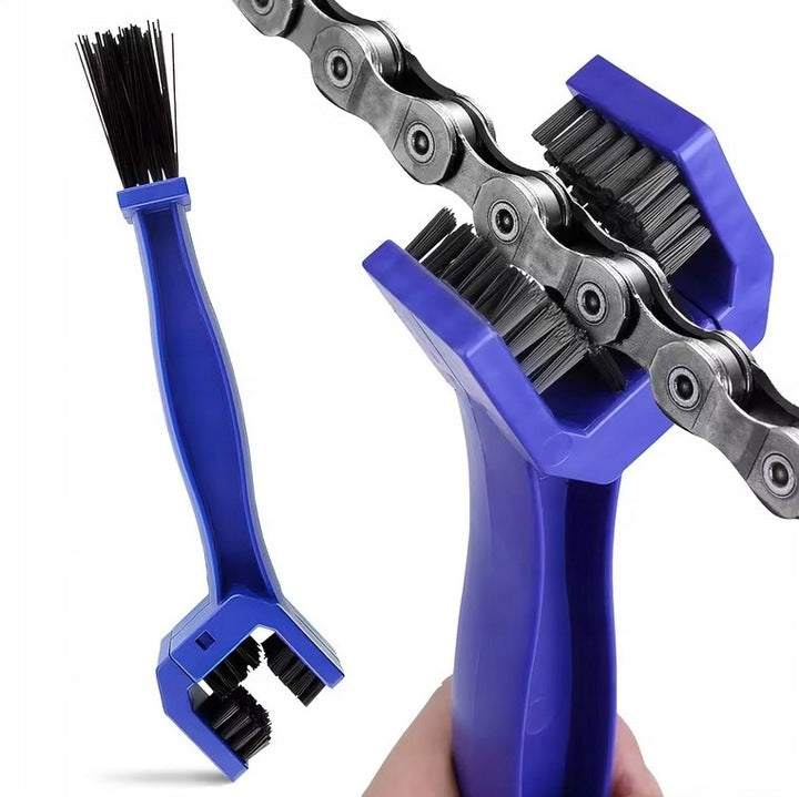 Chain cleaning brush bike motor 2in1