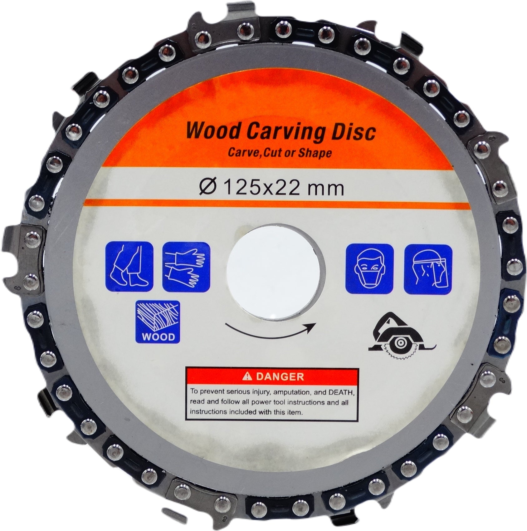 Chain disc for wood grinder 125mm Manufacturer code MS-968