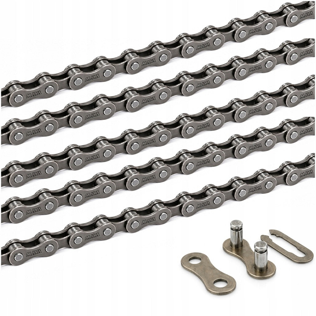 Chain for Bike 1 Row MAYA C-410 112 Link + Clip