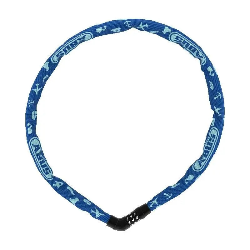 Chain with lock ABUS Tresor 4804C /75 /sl3/ Cipher Blue Symbols Color blue