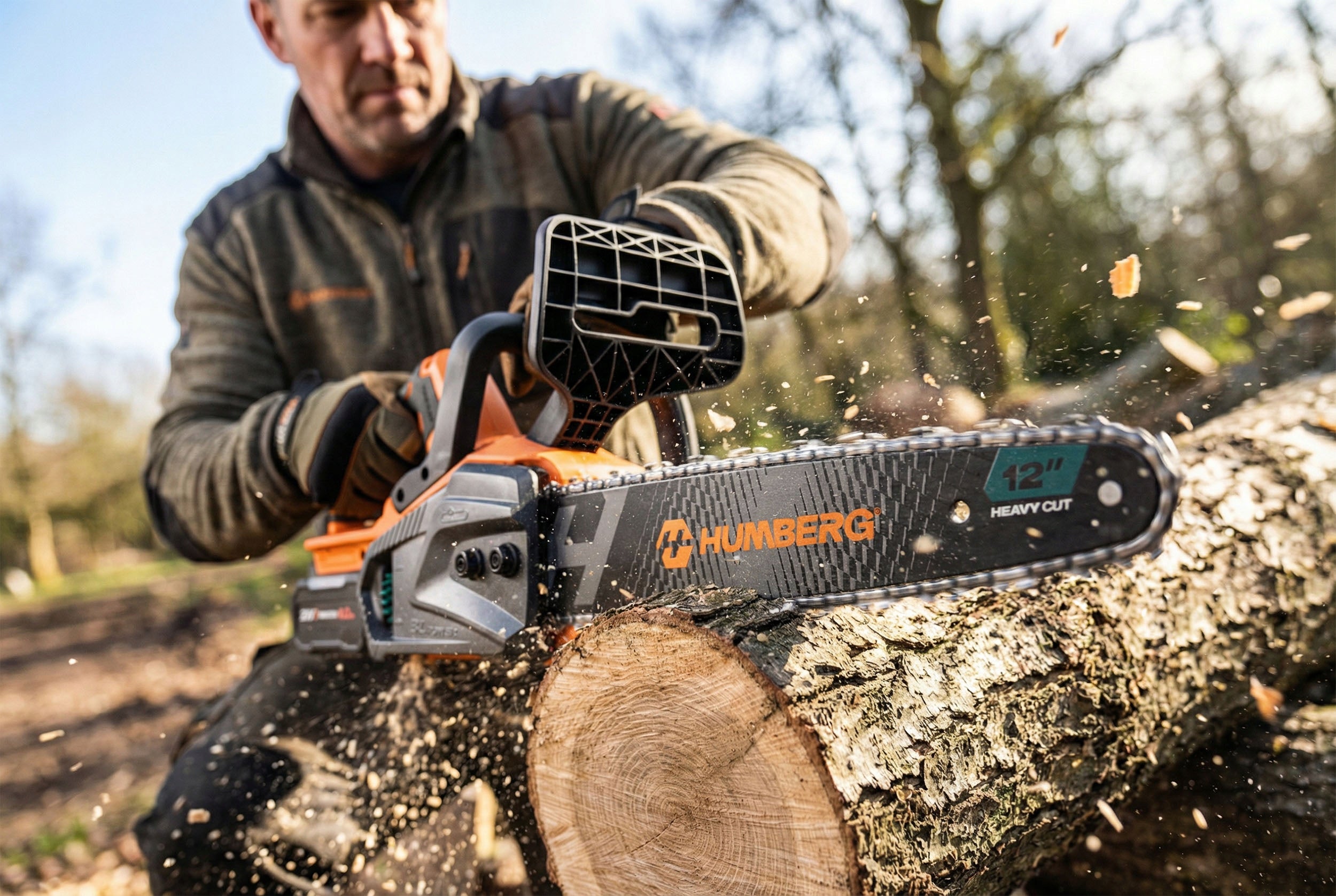 Chainsaw 12" Inch Cordless Wood Saw BRUSHLESS 4Ah Number of batteries 1