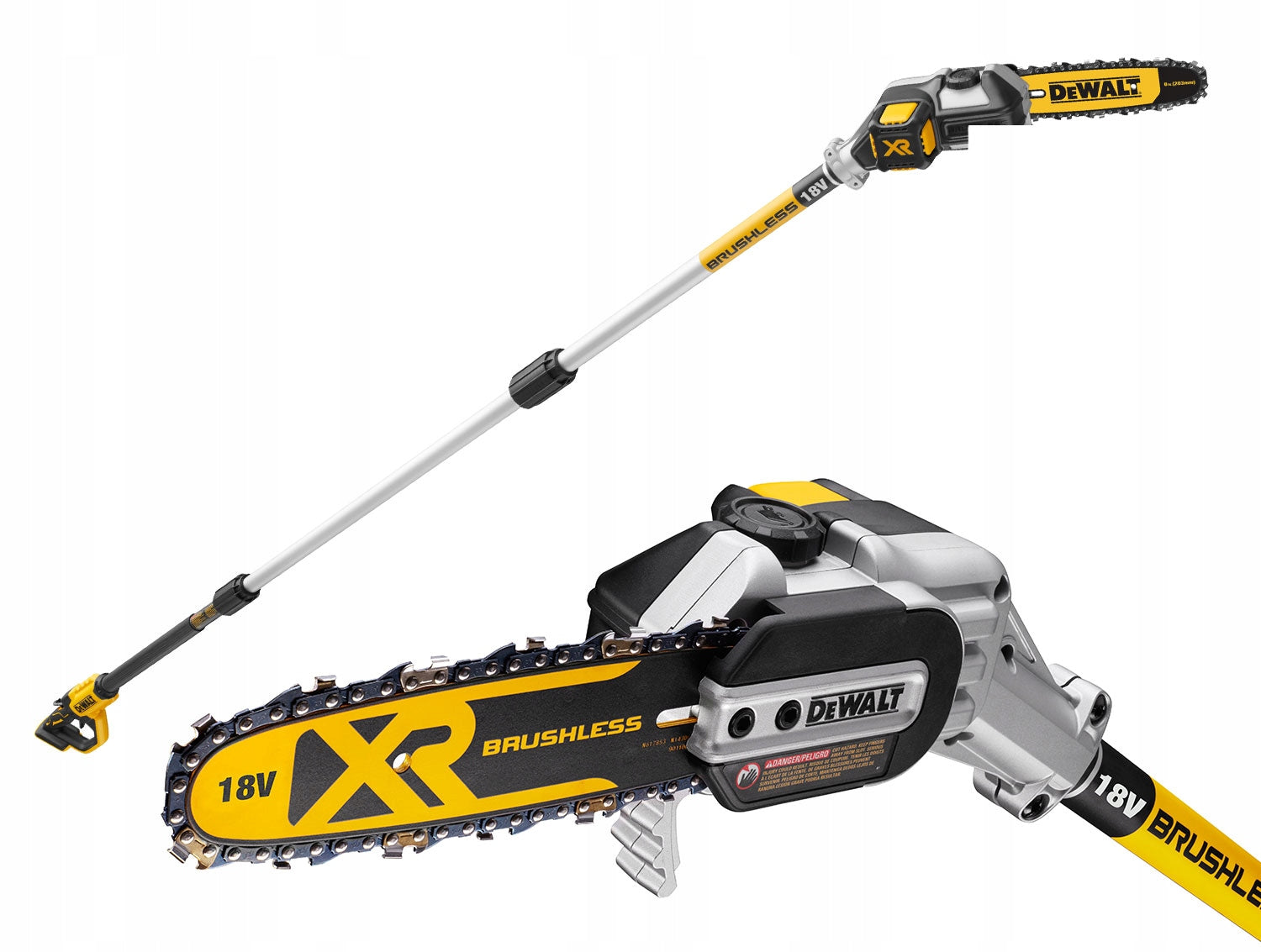 Chainsaw Boom Saw 18V DeWalt DCMPS567N Power supply rechargeable battery