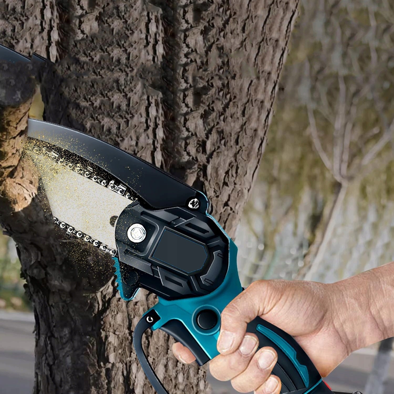 Chainsaw CORDLESS SAW 6 inch +2x AKU brushed motor Packaging status original