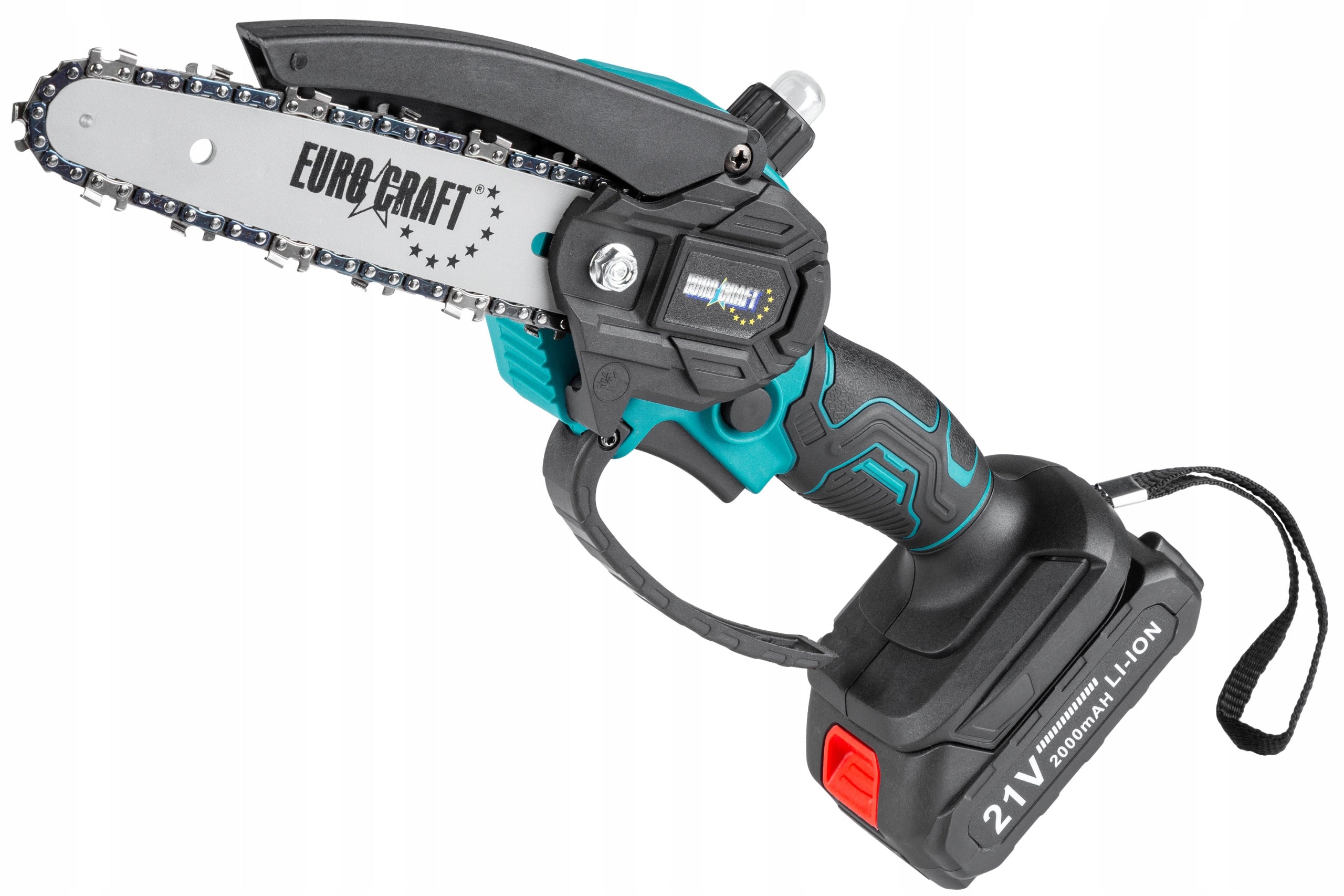 Chainsaw CORDLESS chain lubrication SAW 2 chains 15cm Power supply rechargeable battery