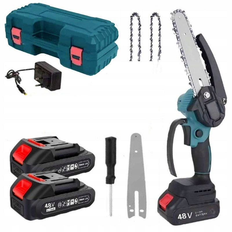 Chainsaw Cordless Branch Saw 6" 2x AKU 48V with Oil