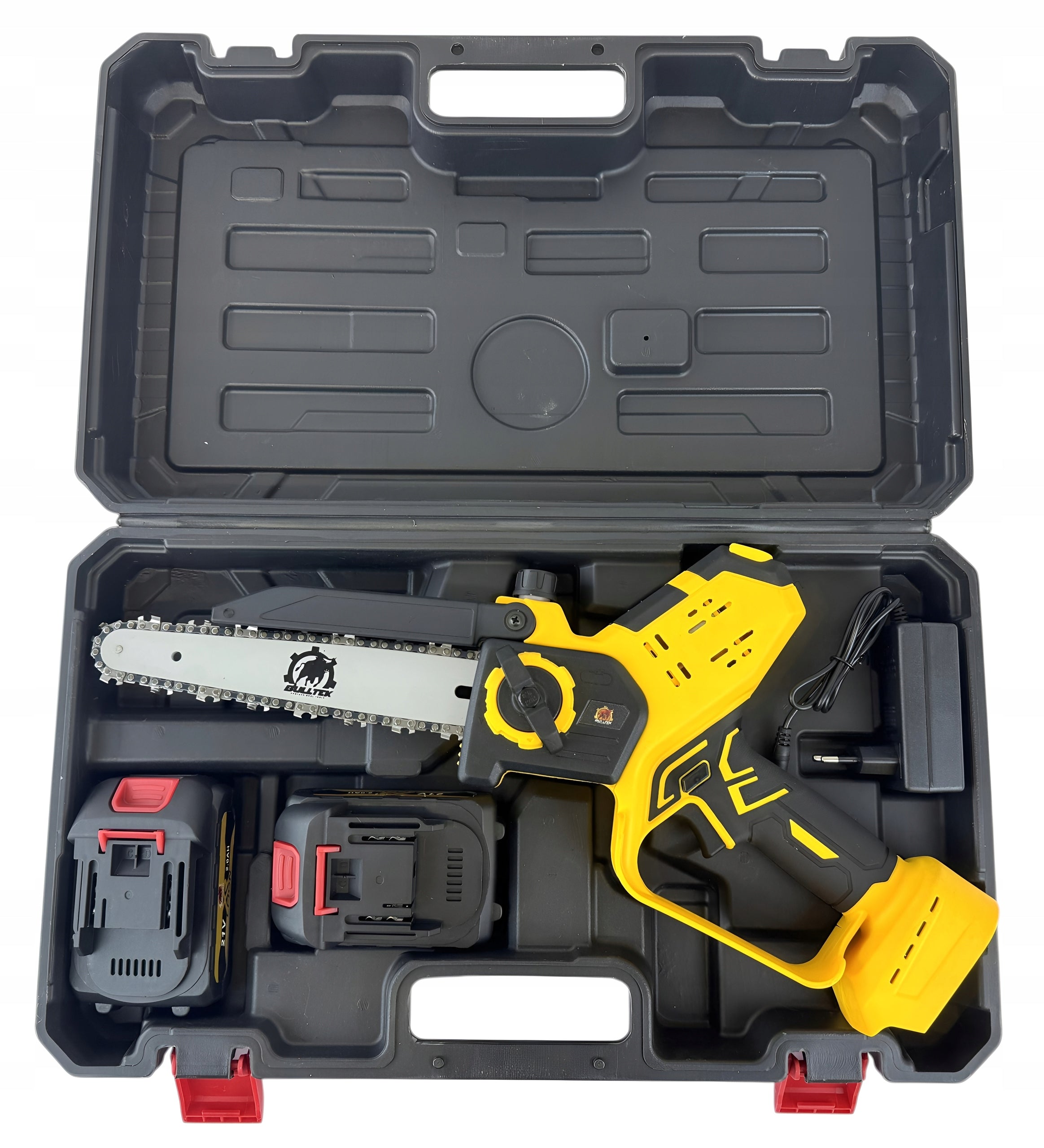 Chainsaw Cordless Electric Saw 8″ 2x AKU BRANCH Power supply rechargeable battery