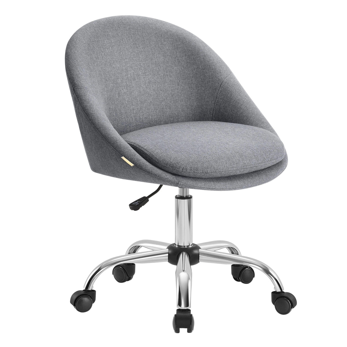 Chair Bucket SWIVEL Upholstered Linen Cotton 110kg Spacetronik