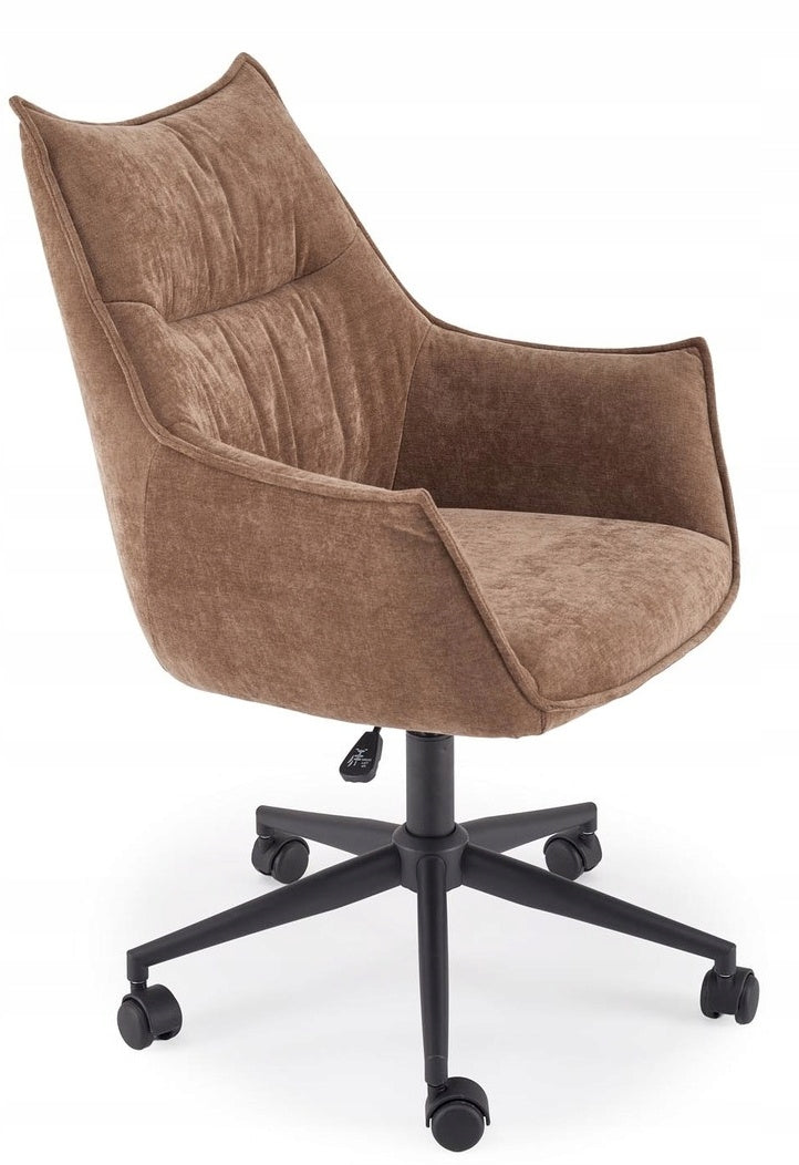 Chair CLIO swivel brown office fabric for desk metal 100kg