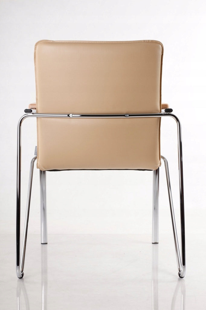 Chair Conference chair SAMBA CR on skids Washable material V46 BEIGE Manufacturer code SAMBA 4L-ARM-CR NF-1.007 V18N