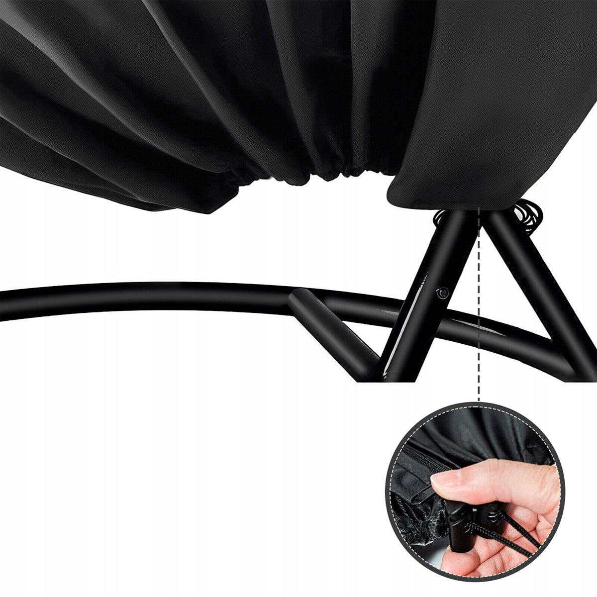 Chair Cover Hanging Cocoon Garden Swing Basket Double Cover Product weight with unit packaging 0.775 kg