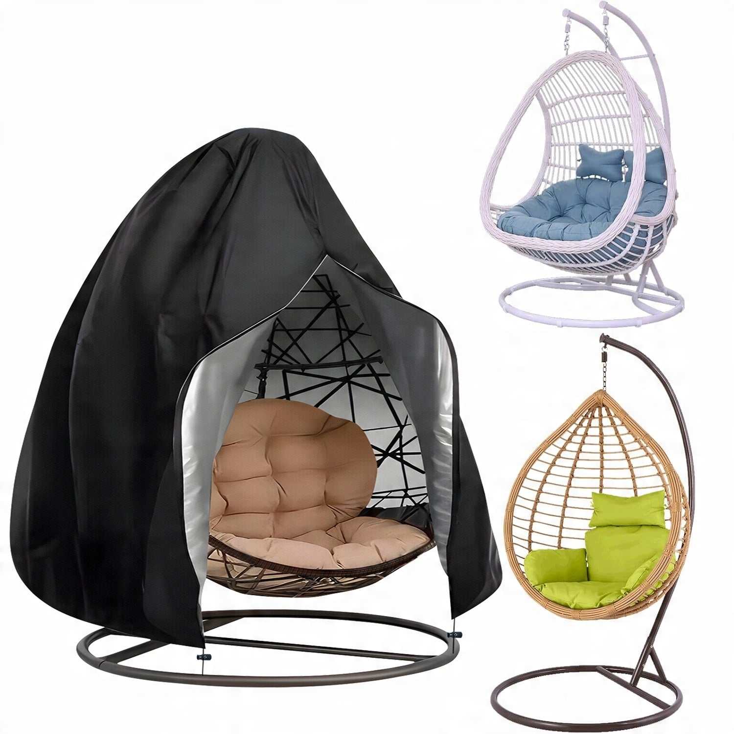 Chair Cover Hanging Double Cocoon Garden Swing Basket Cover Manufacturer no brand