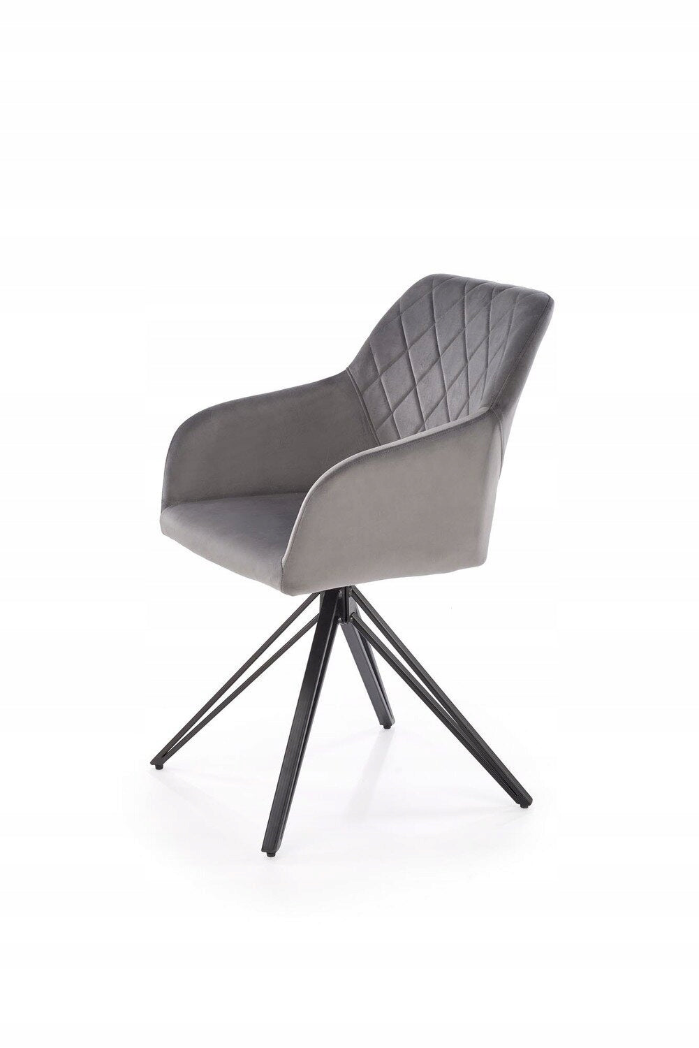 Chair Cretas GREY | SWIVEL | VELOUR Brand Intesi