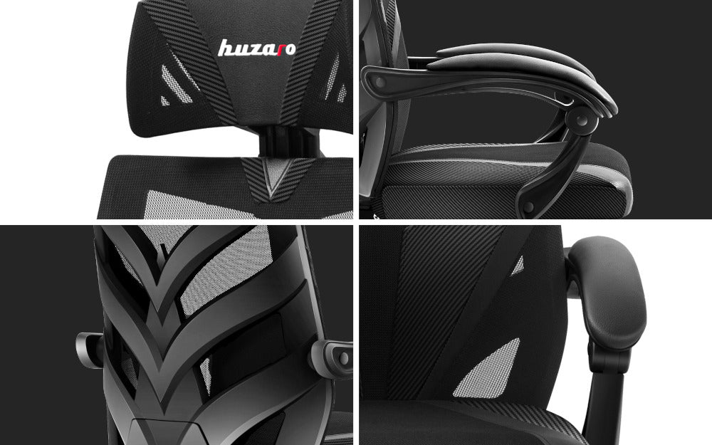 Chair HUZARO Combat 5.0 Black Upholstery material mesh