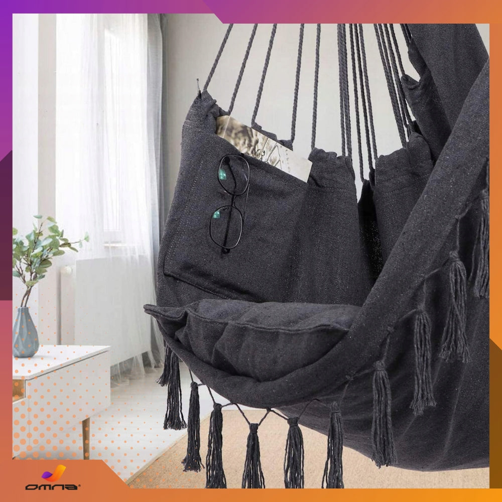 Chair Hanging Chair Brazilian Swing Garden Hammock For Balcony BOHO Seat diameter/width 92 cm