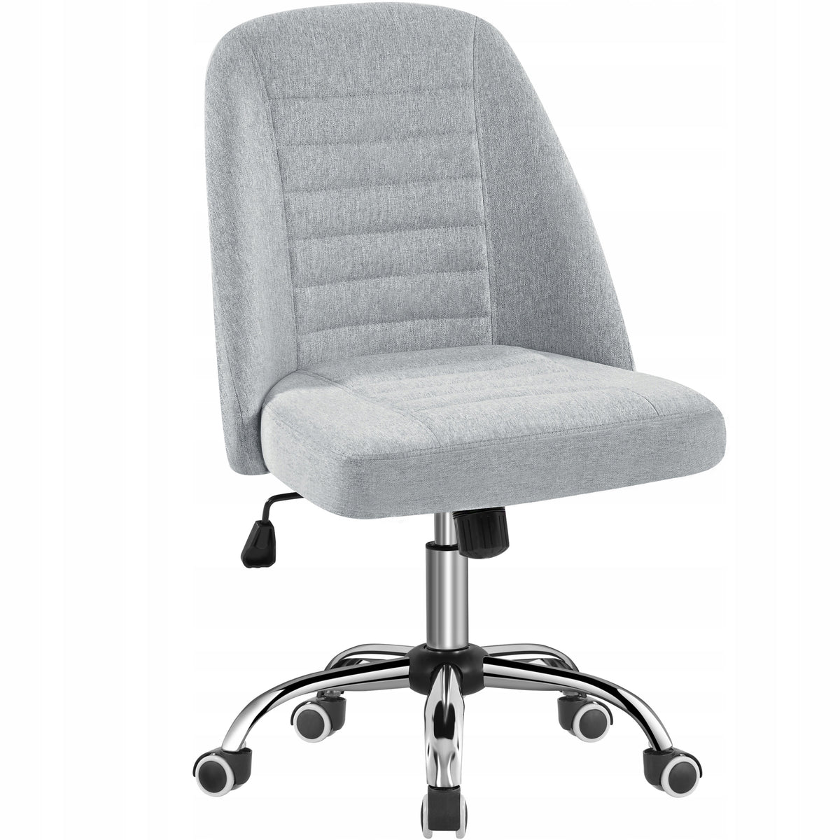 Chair Office Chair Without Armrests, On Wheels, Light Grey