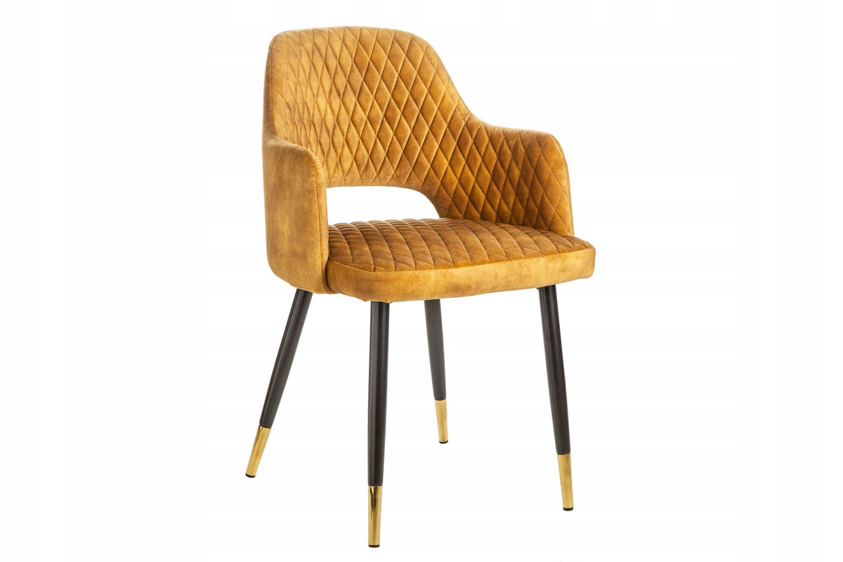 Chair Paris velvet mustard 40573