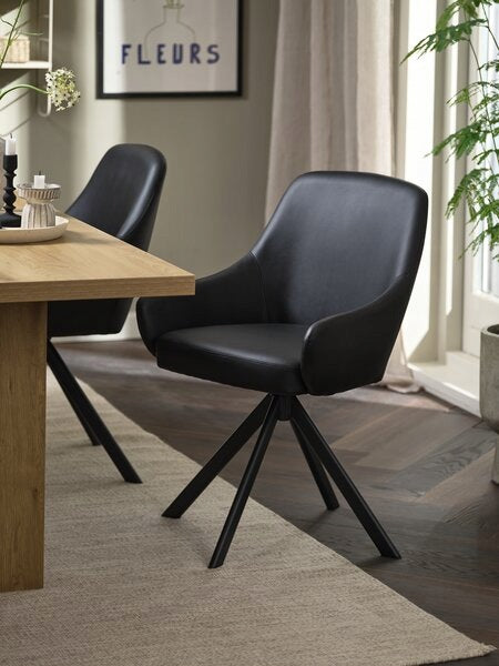 Chair ROSTRUP swivel black Brand JYSK