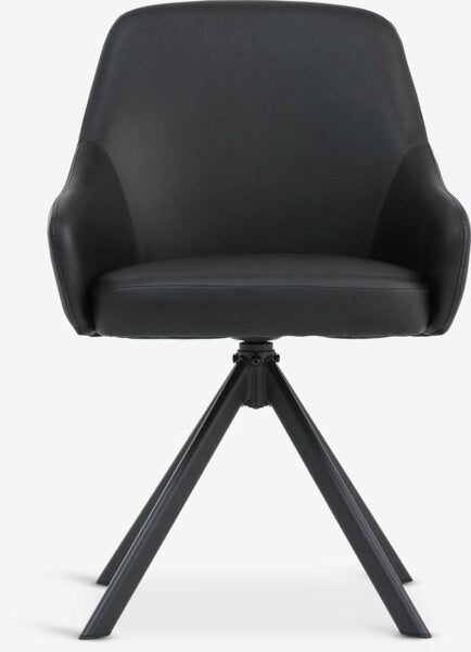 Chair ROSTRUP swivel black Furniture depth 57 cm