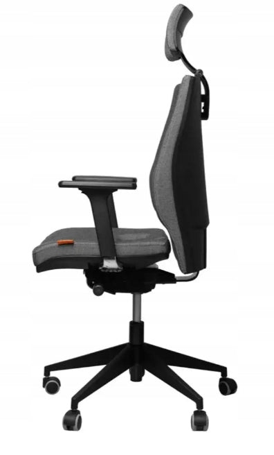 Chair for People with Discopathy for Long-Term Premium Work for Learning Manufacturer code Tkanina Azure Grey 0506