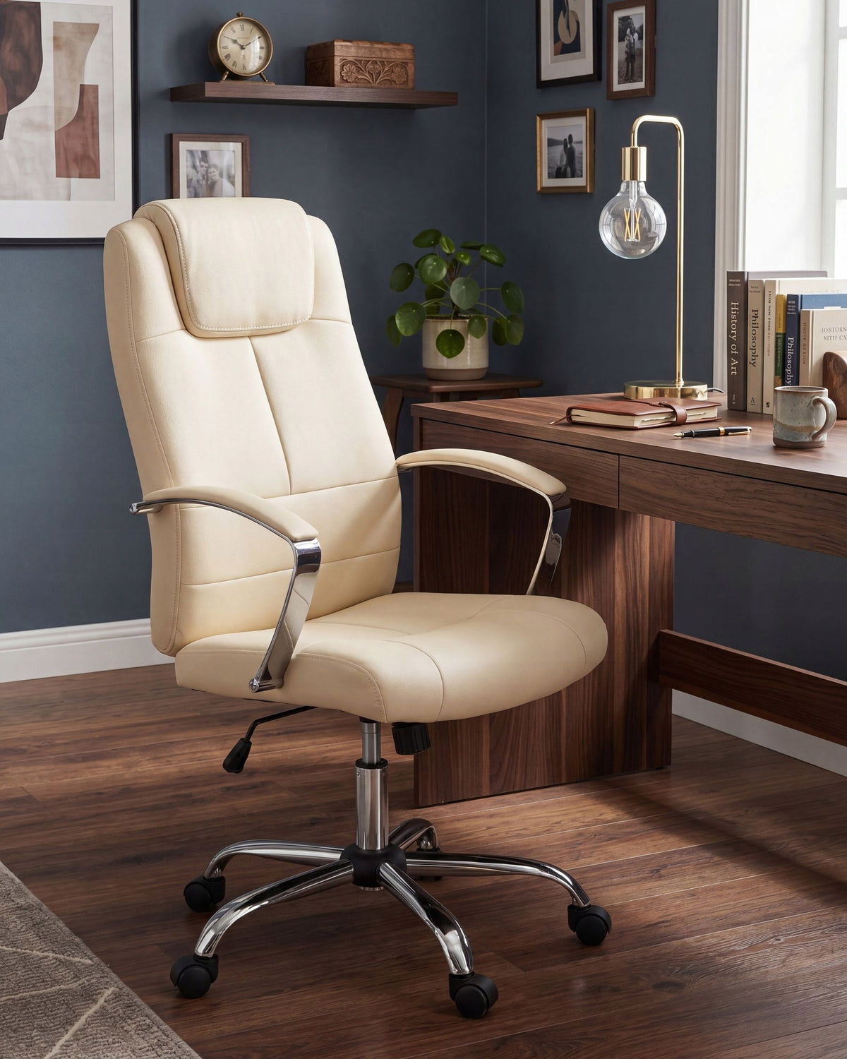 Chair office chair adjustable beige Packaging status original