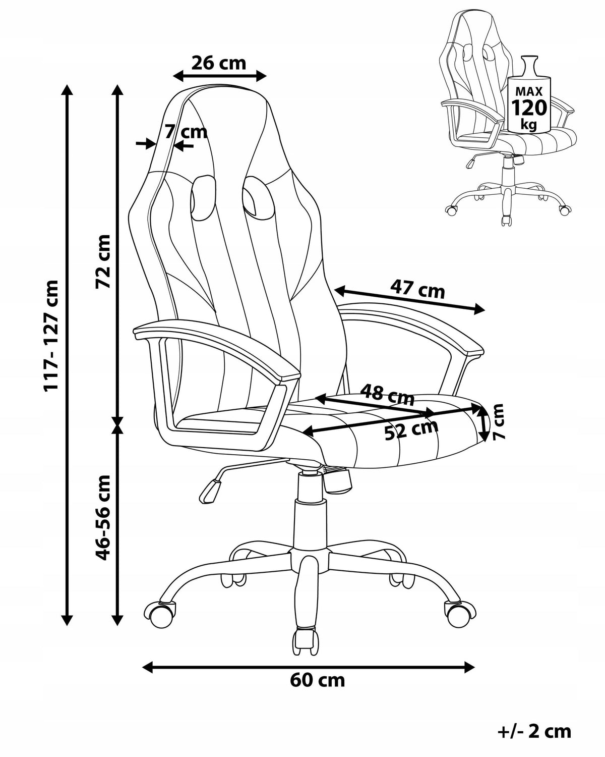 Chair office chair green-black Medical device no