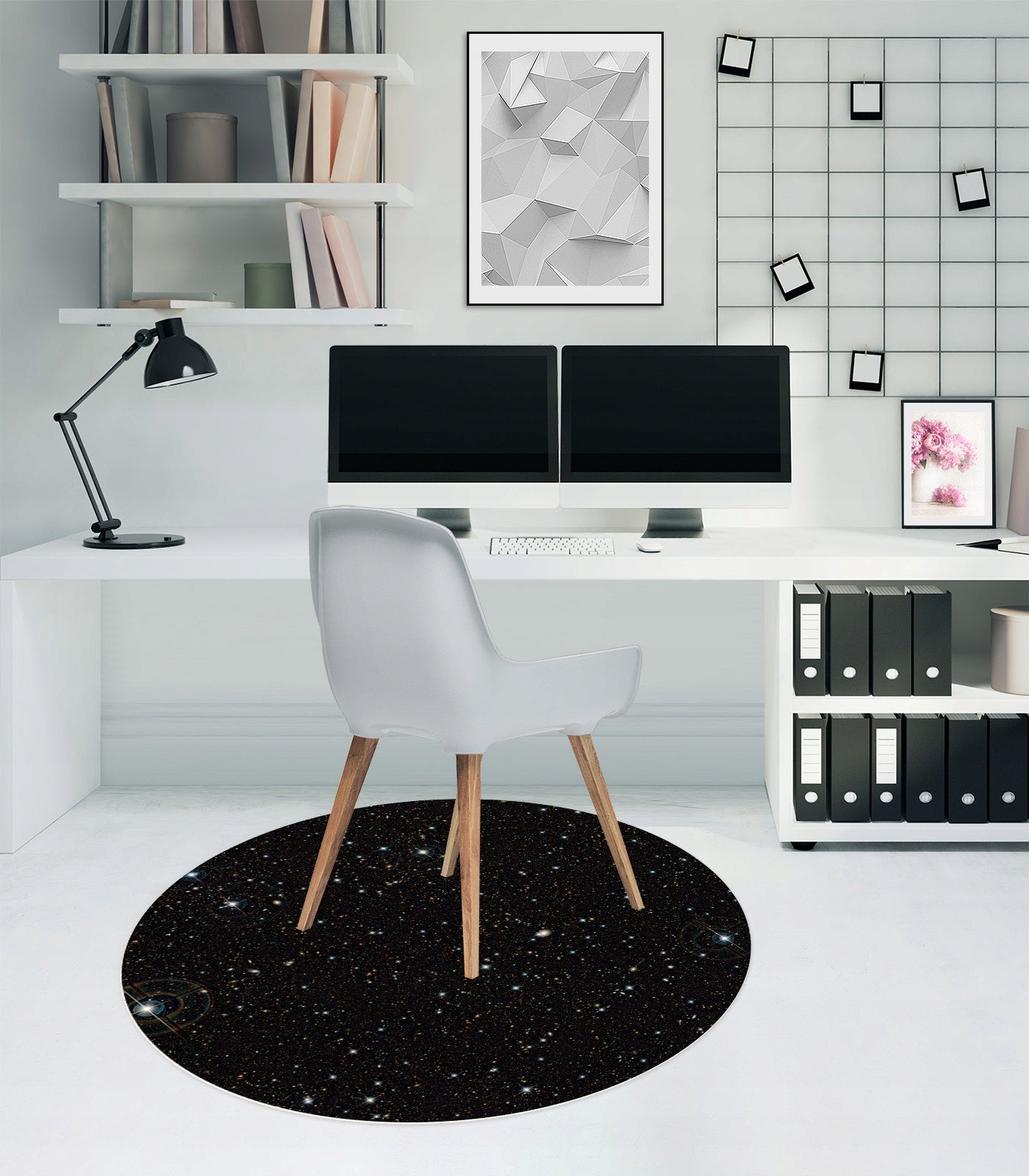 Chair pad round 100cm stars night Brand matoMAT