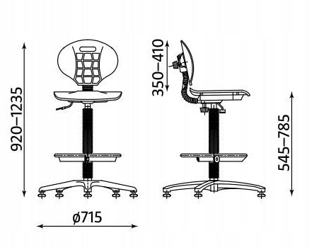 Chair with footrest NARGO RB TS06 RTS Nowy Styl Manufacturer code NARGO RB BL TS06 RTS