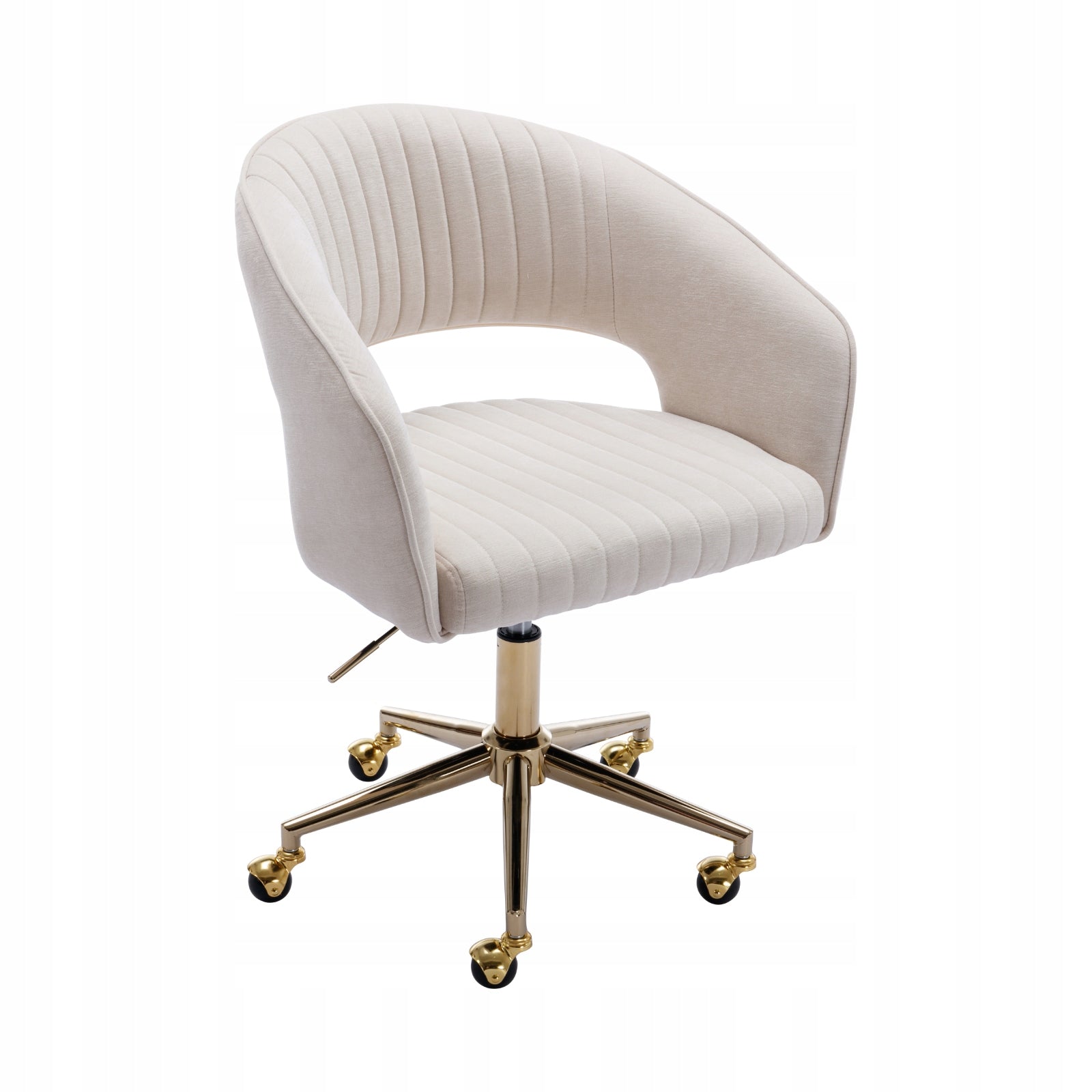 Chairus Office Chair Swivel Chair Adjustable for Living Room Office Beige