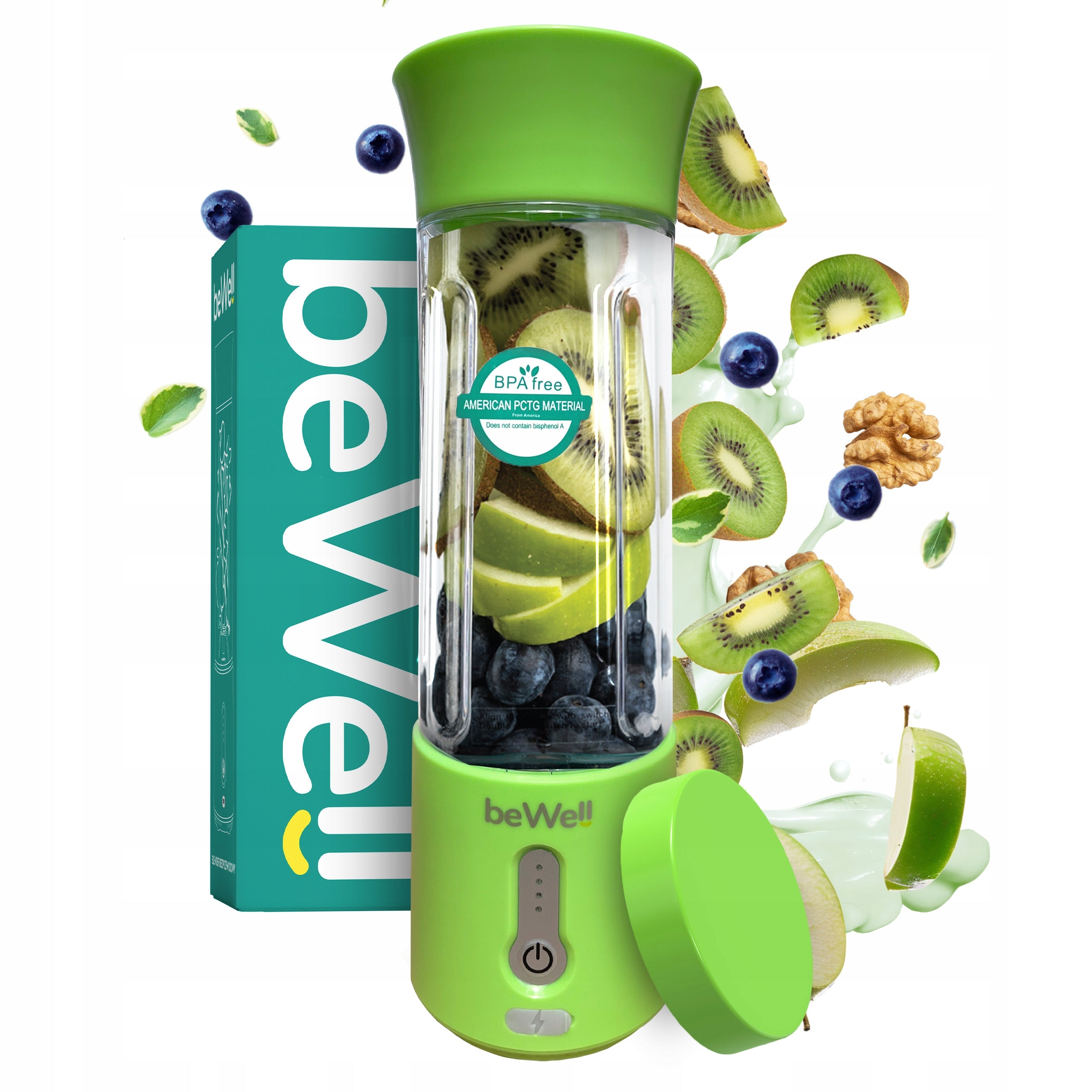 Chalice Blender Portable Wireless beWell to USB 500ml Powerful