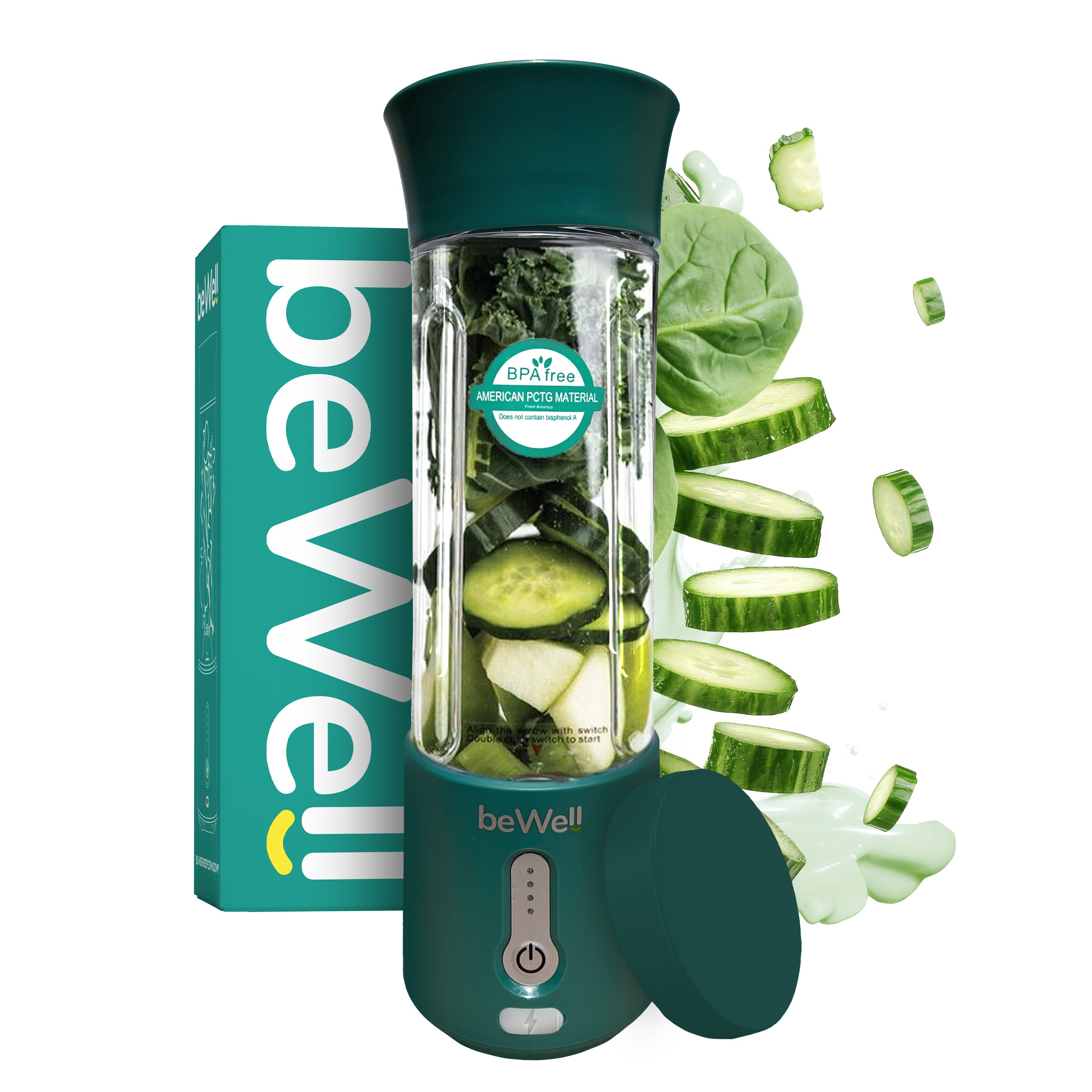 Chalice Blender Portable Wireless beWell to USB 500ml Powerful