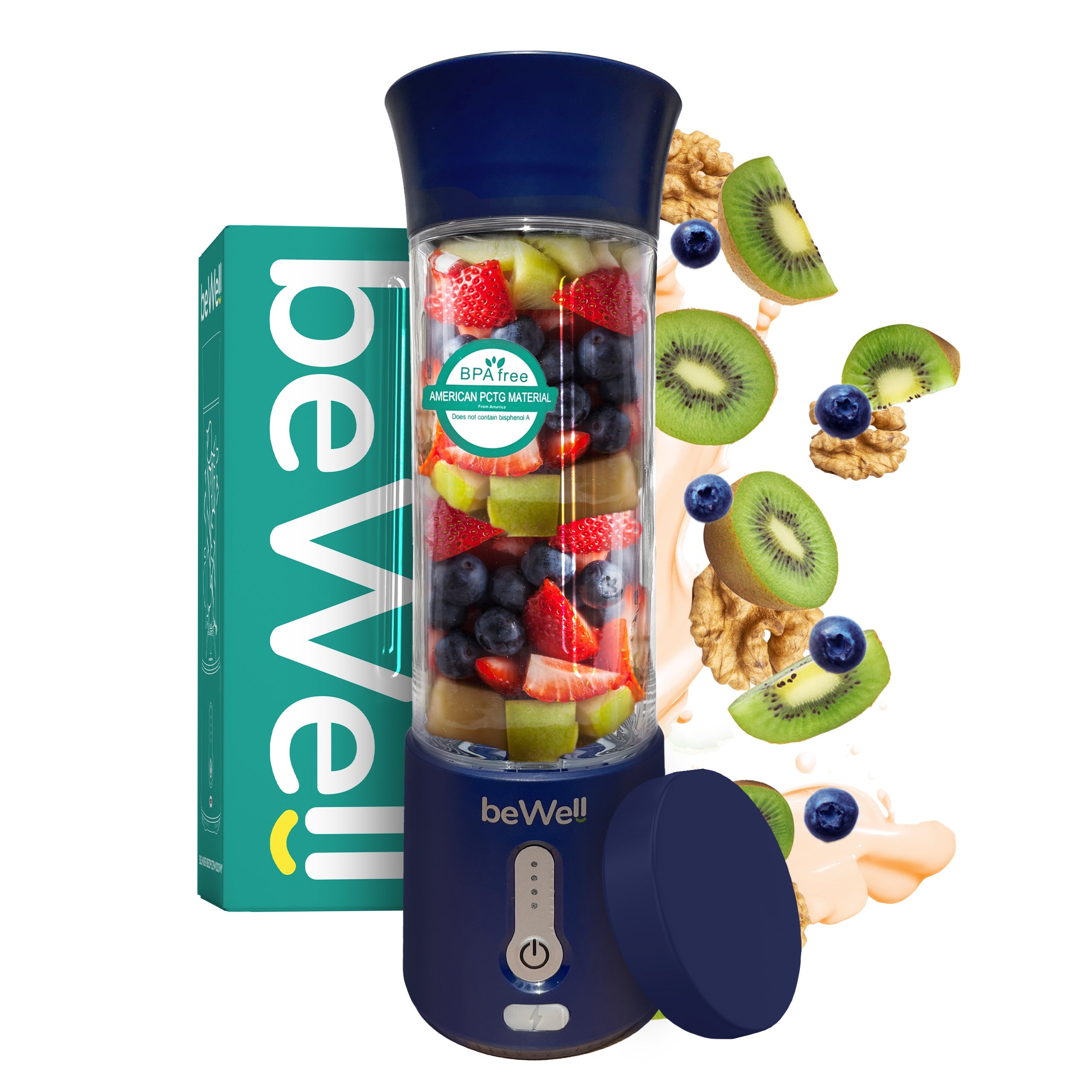 Chalice Blender Portable Wireless beWell to USB 500ml Powerful