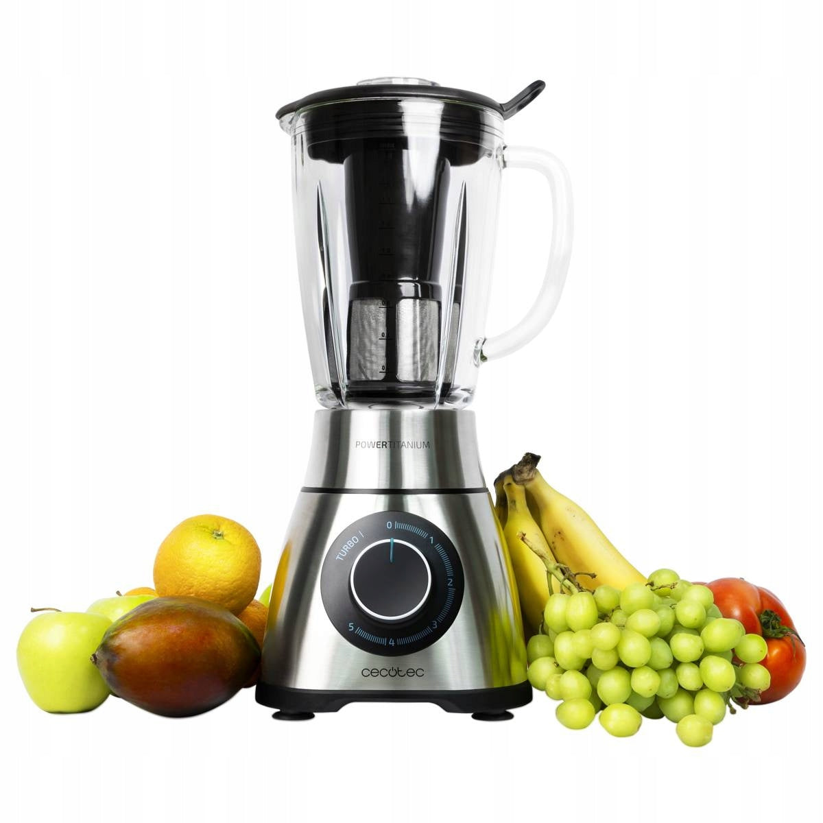 Chalice Blender Power Black Titanium 1300 PerfectMix Cecotec Silver EAN (GTIN) 8435484041409