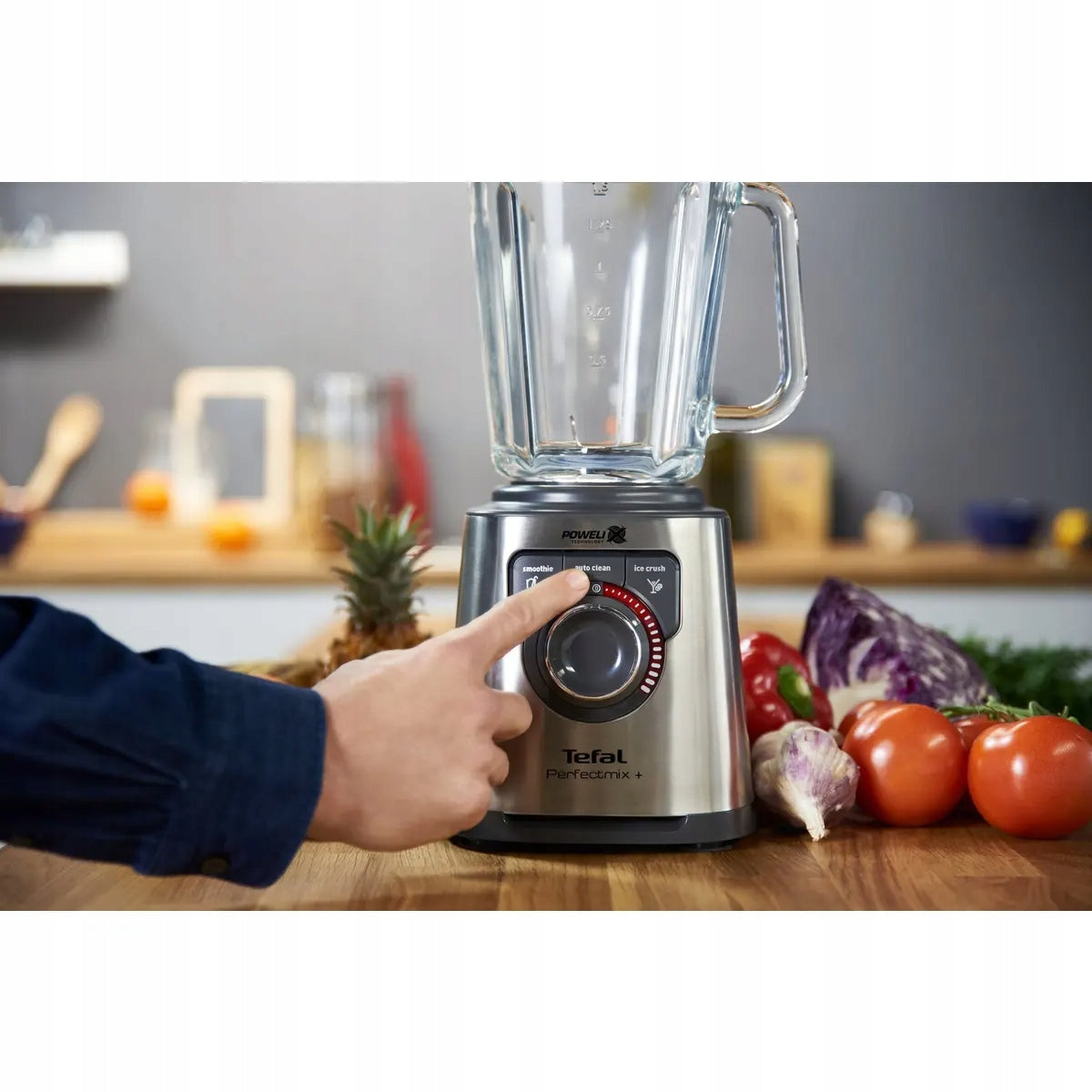 Chalice Blender TEFAL BL811D38 1200W Glass 3 Programs Ice Crushing Brand Tefal
