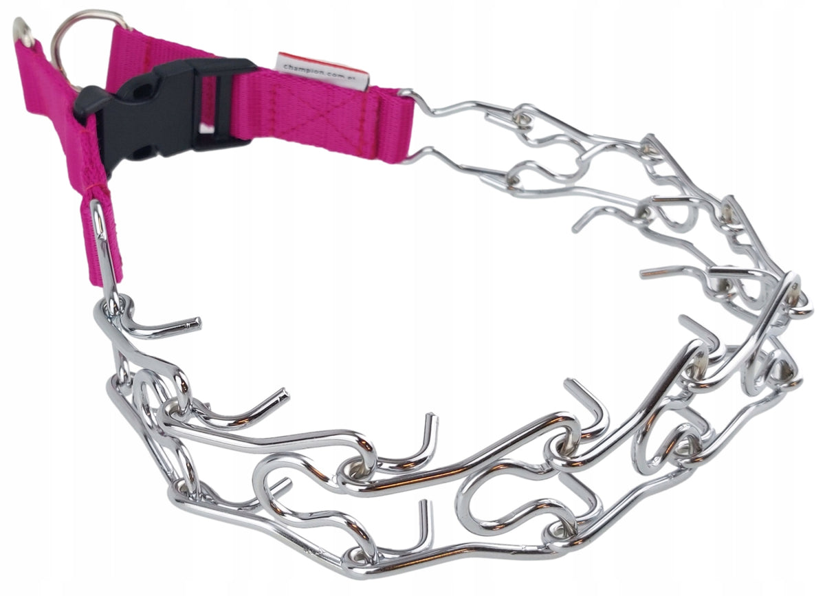 Champion Dog Earring with Latch on Tape Roz. T2 Pink Fuchsia Manufacturer code MKO 2T (FU)