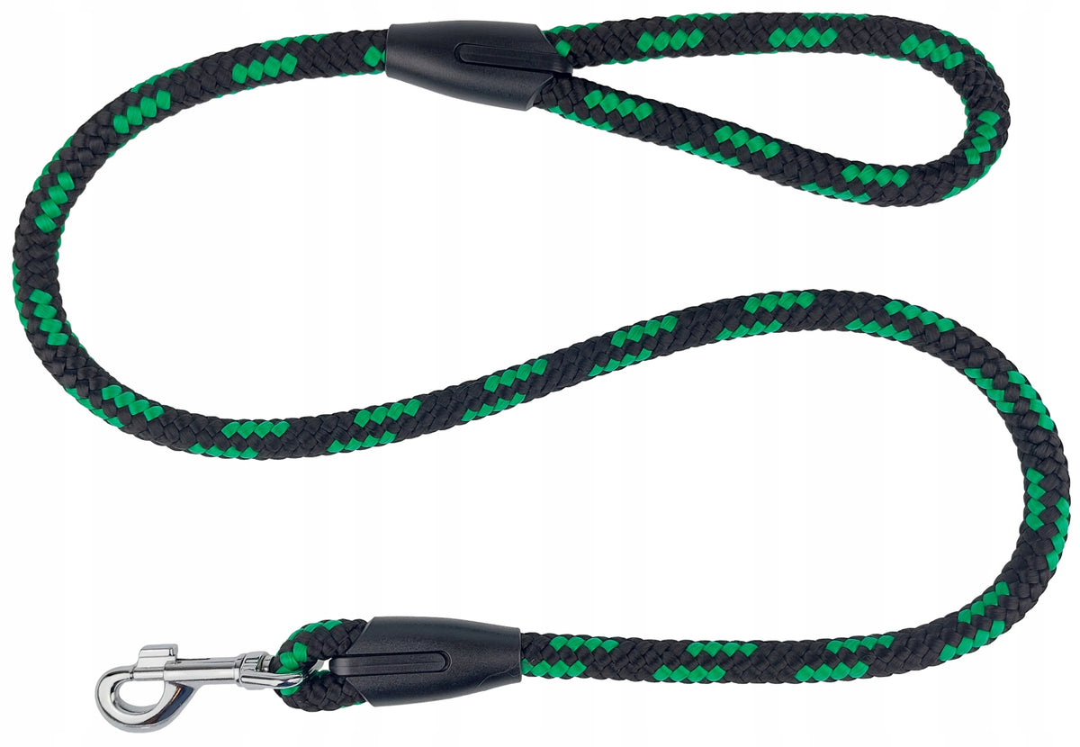 Champion Dog Leash Traditional Rope 1,2m/1,4cm Black and Green