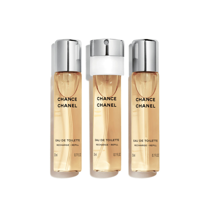 Chanel Chance EDT Refill 2 x 20 ml + EDT Refill with spray 20 ml Packaging status original