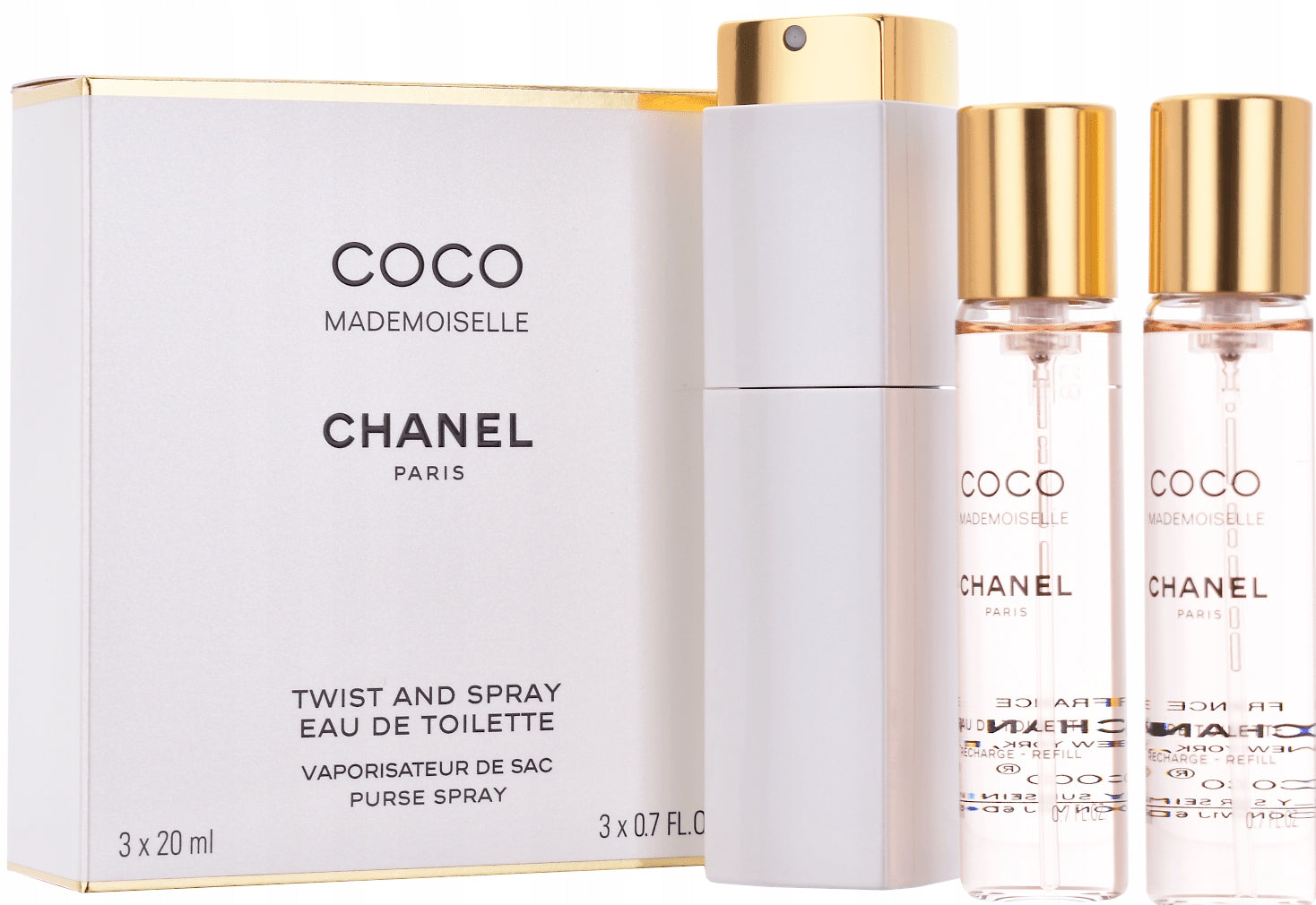 Chanel Coco Mademoiselle eau de toilette - 60ml (3x20ml) DECORATIVE PACKAGING